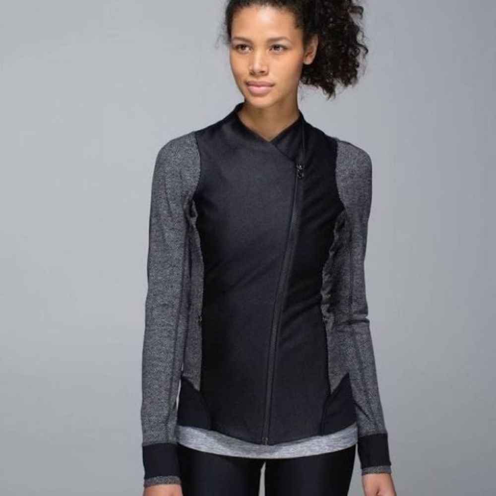 Lululemon Emerge Renewed Jacket - Black/Grey/White